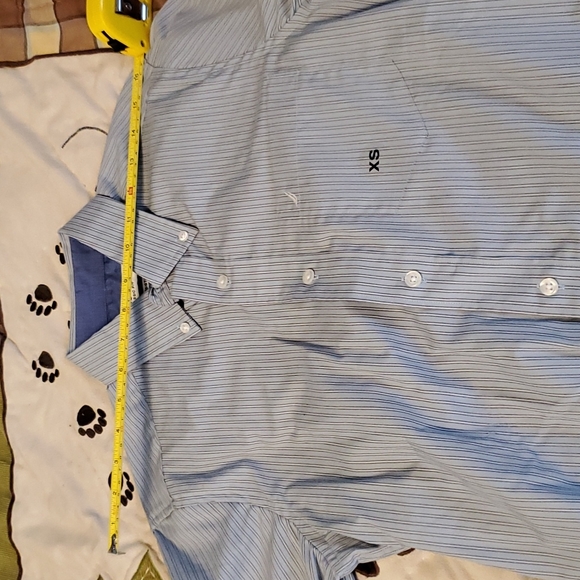 NWT! Nautica classic fit striped long sleeve dress shirt - Picture 11 of 13